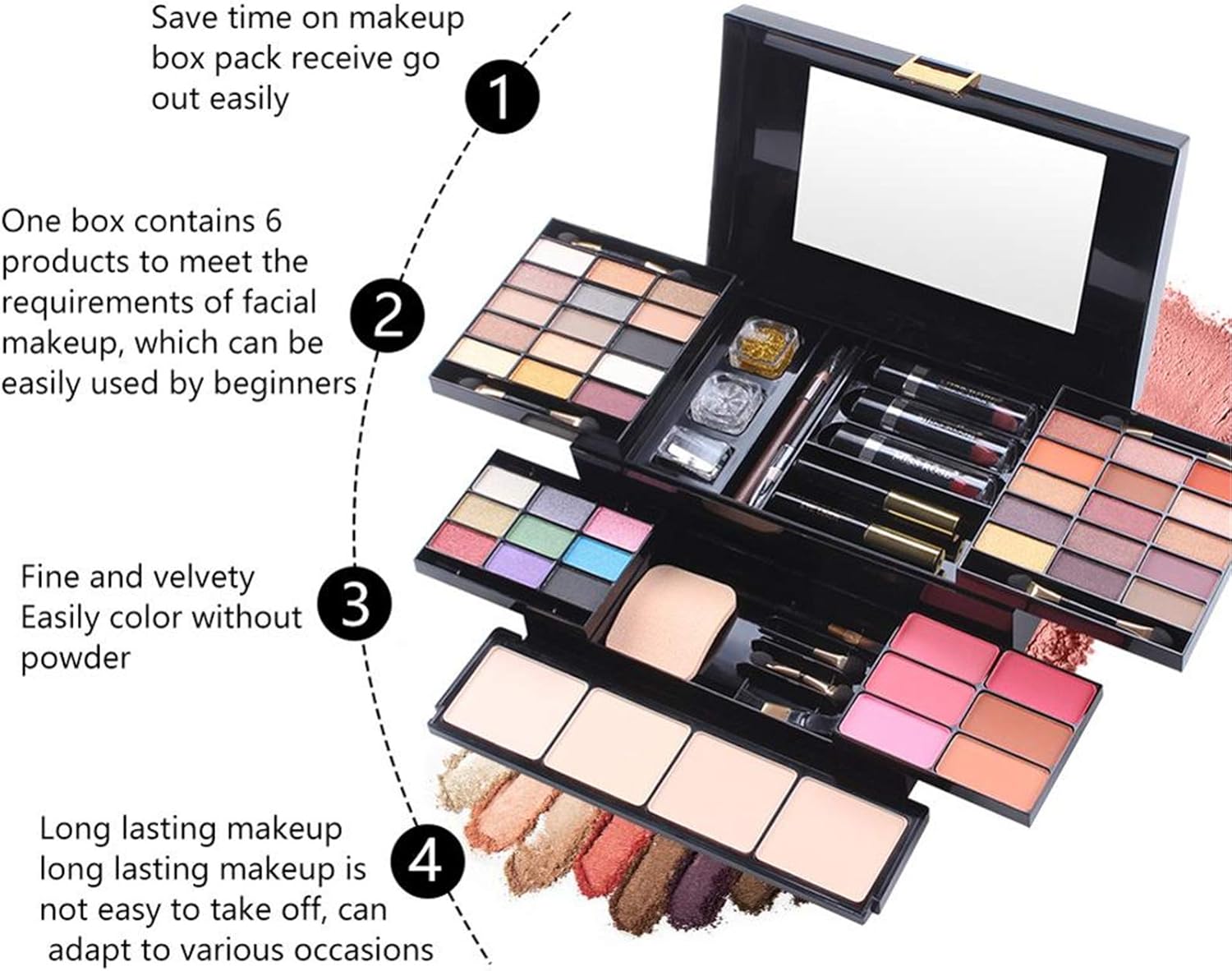 Kit de maquillage complet : 54 couleurs pour sublimer votre look au quotidien – Image 6