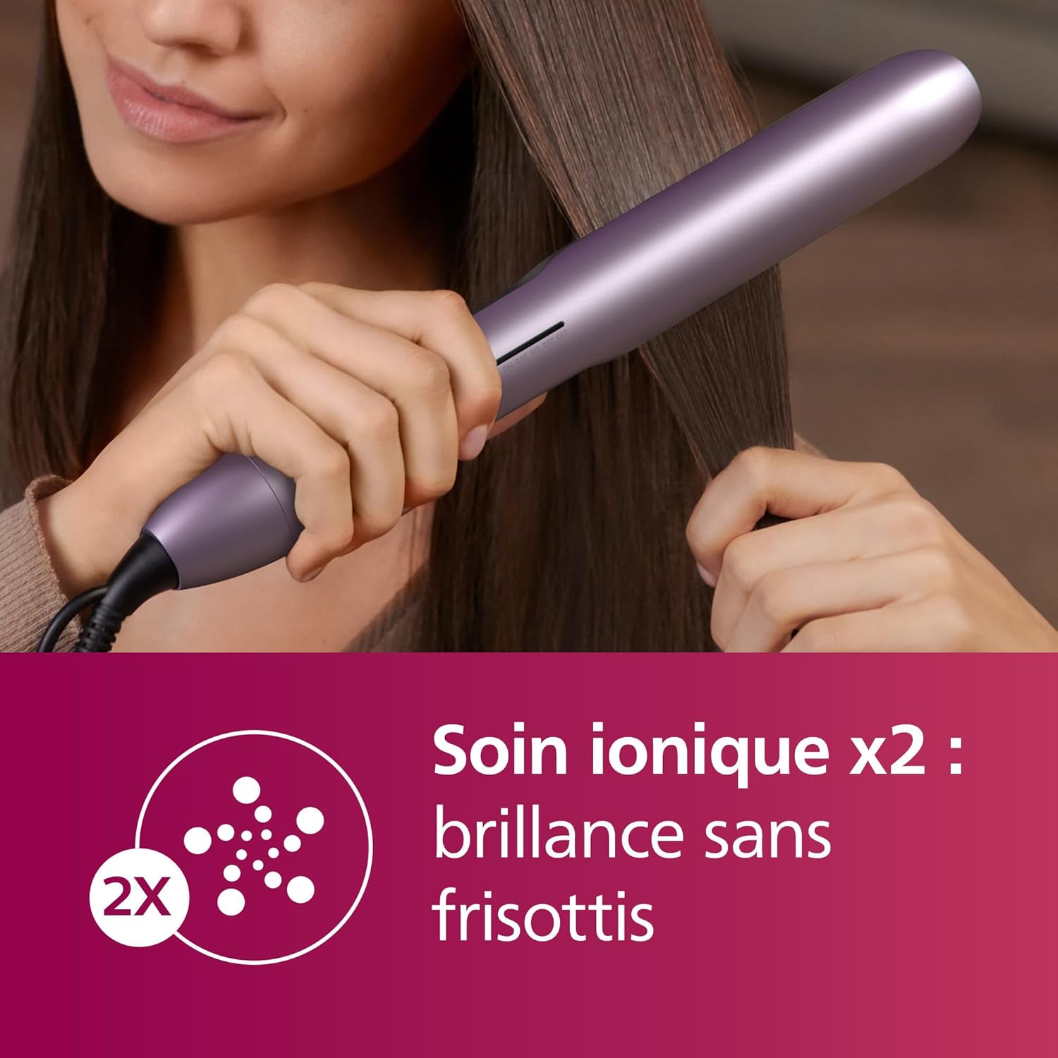 Lisseur en céramique Philips série 5000 : un style parfait pour les cheveux fragiles – Image 3