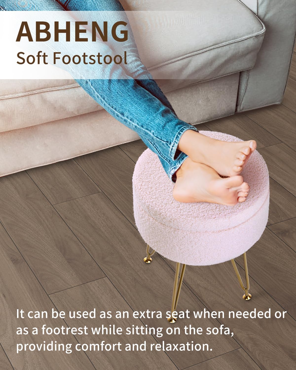 Tabouret de rangement élégant : le compagnon idéal pour les coiffeuses et les espaces modernes – Image 4