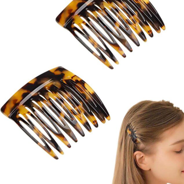 Peignes à cheveux décoratifs en acétate pour femmes : élégance vintage et style assuré