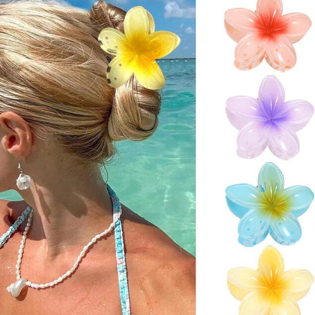 Pinces à cheveux en forme de fleur : élégance et maintien pour femmes aux cheveux épais