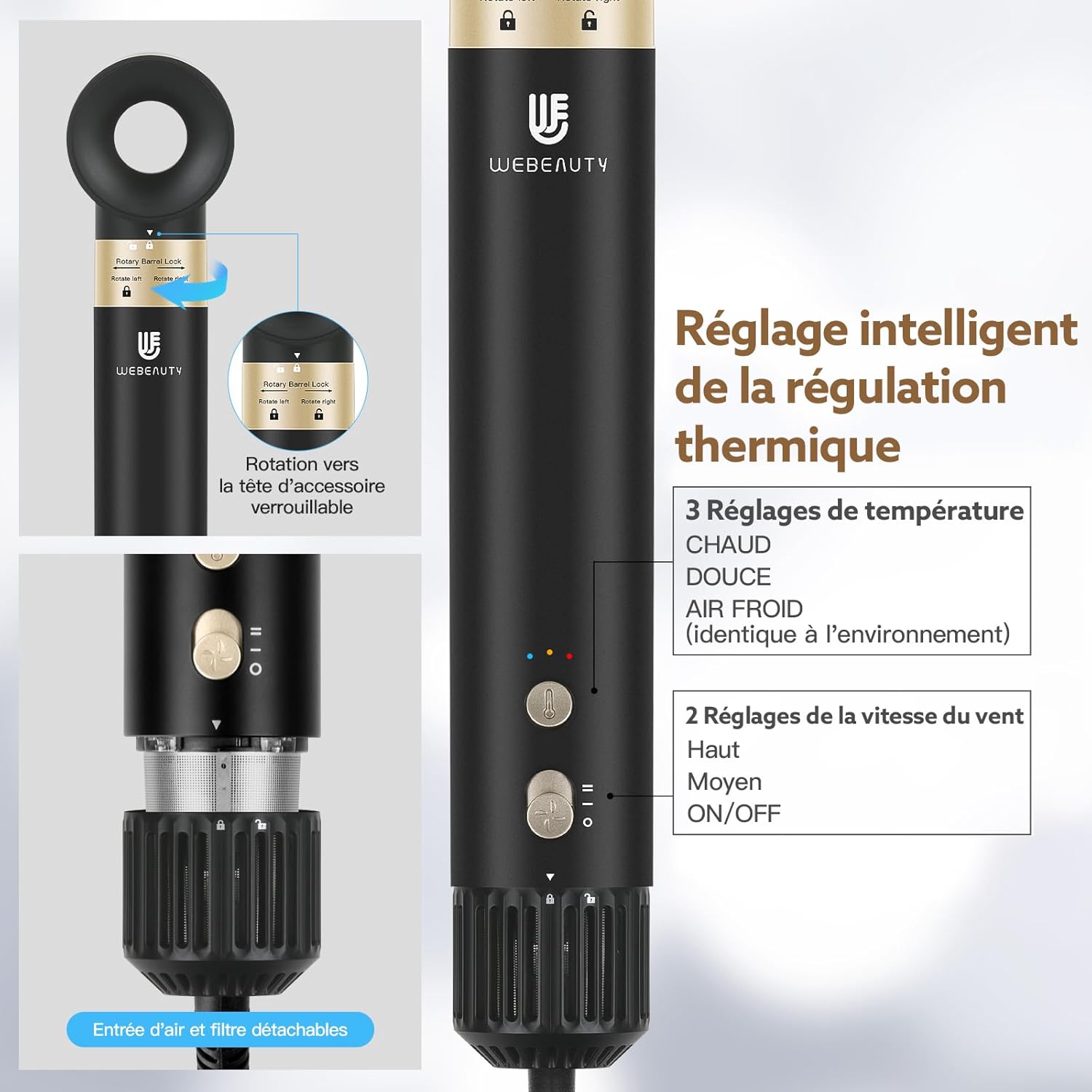 Brosse Soufflante 5 en 1 : Séchage Rapide et Volume – Image 6