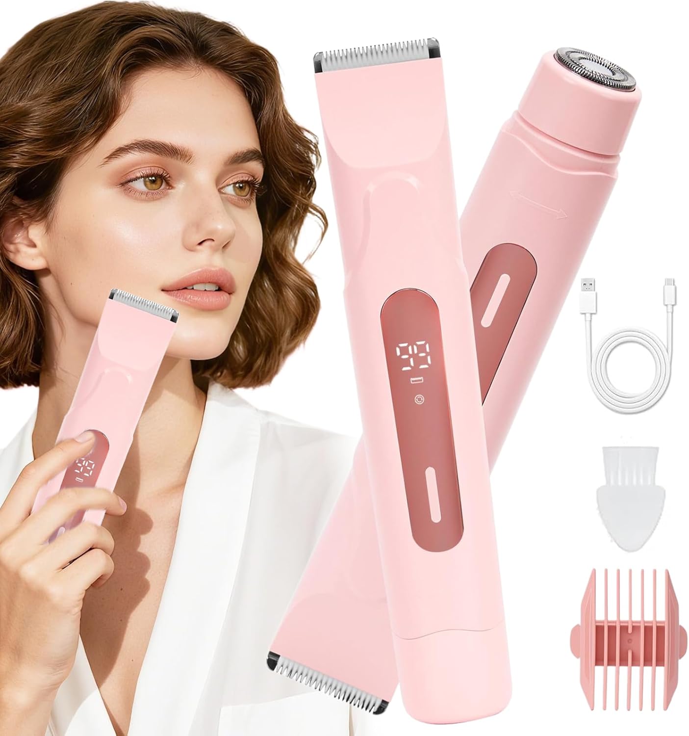 Épilateur 2 en 1 pour Femmes - Douceur et Précision