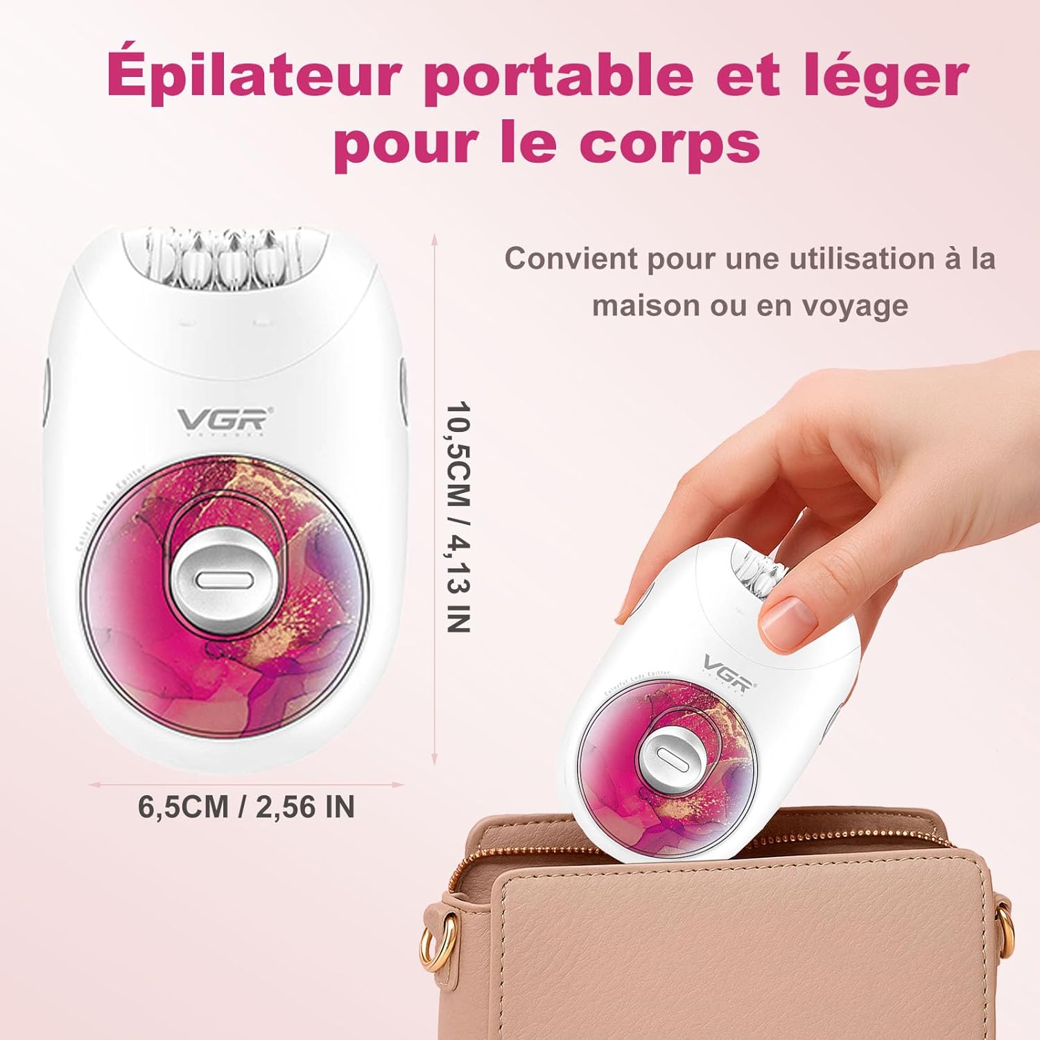 Épilateur professionnel sans fil : l'allié portable pour une épilation parfaite des jambes et du corps entier – Image 4