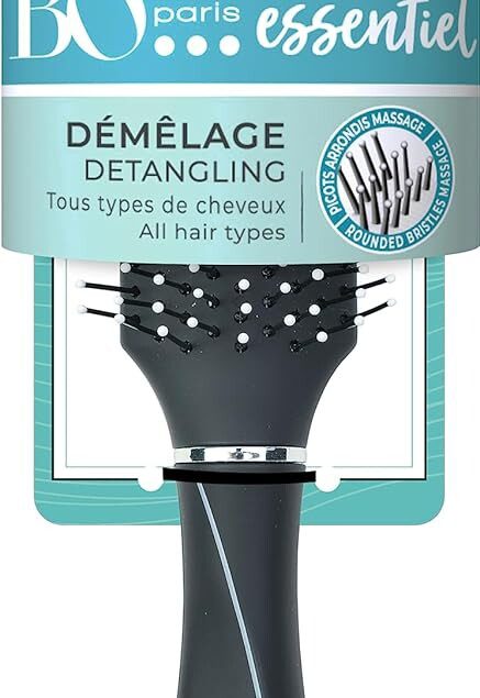 Brosse cheveux avec picots arrondis : pour un lissage doux et efficace de tous types de cheveux