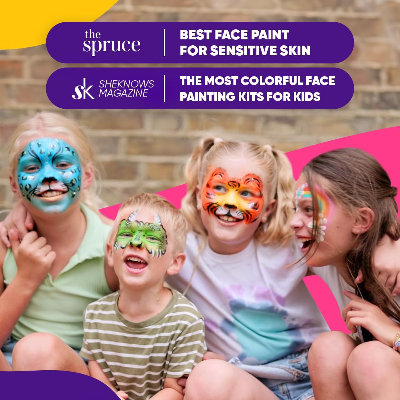 Palette de maquillage enfants : 18 couleurs pour des fêtes inoubliables Lavable et facile à utiliser, idéale pour le carnaval, Halloween et les anniversaires – Image 5