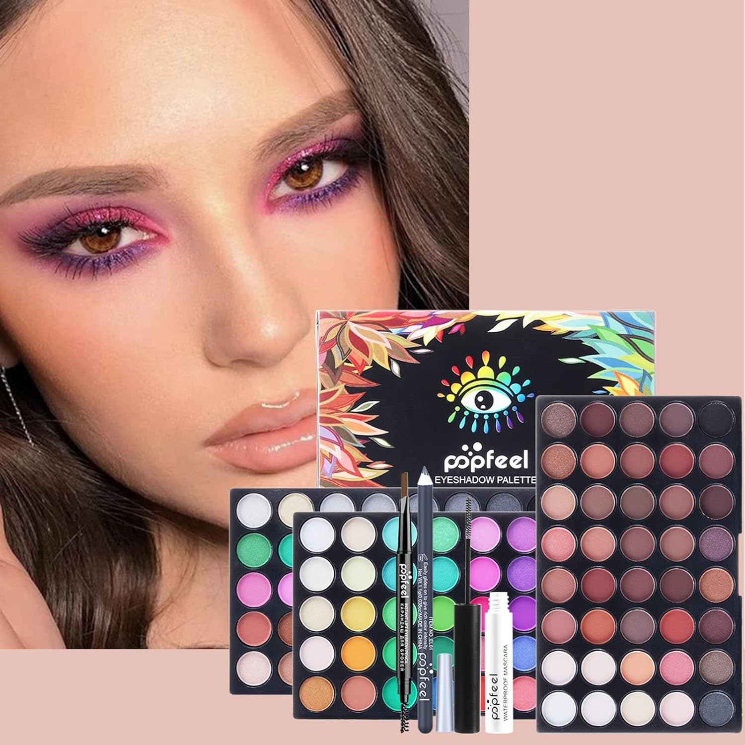 Coffret maquillage complet pour femmes : 50 pcs de produits professionnels pour sublimer votre beauté au quotidien – Image 4