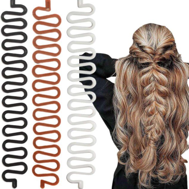 Outil de tressage de cheveux : 3 accessoires pour un coiffage rapide et élégant