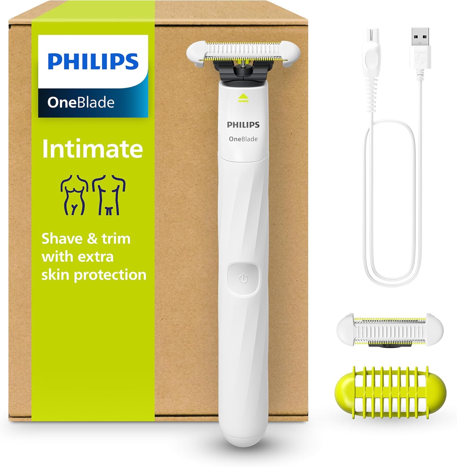 Oneblade intime : l'outil idéal pour un entretien, une coupe et un rasage doux des poils pubiens