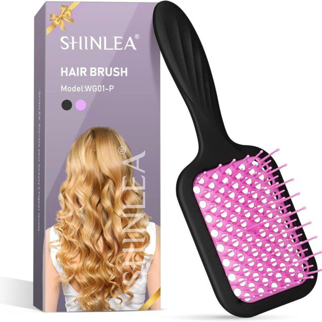 Brosse démêlante pour cheveux : séchage rapide et réduction des cassures pour femmes et filles
