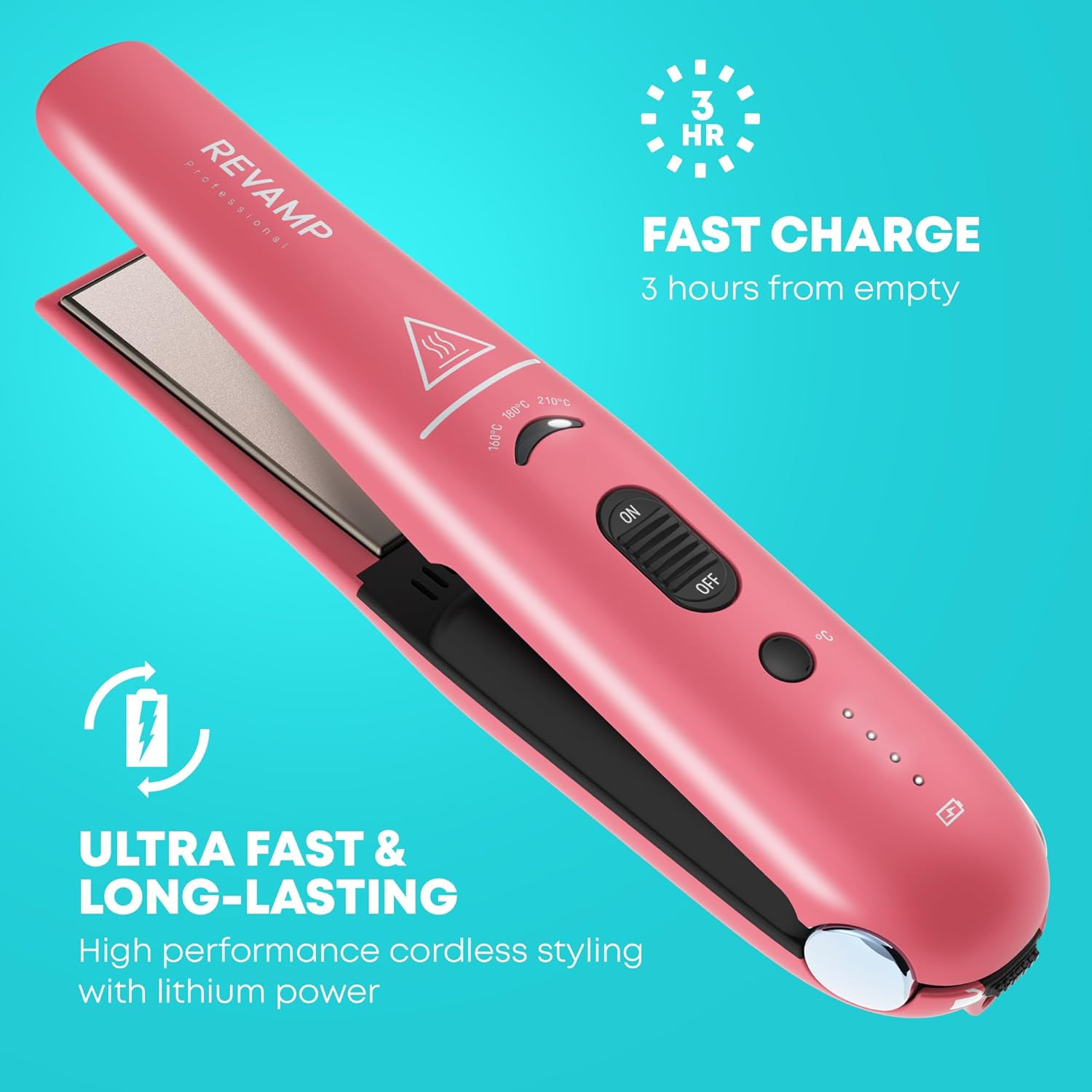 Fer à lisser compact sans fil : lisseur de voyage idéal pour les femmes actives, pour des styles parfaits en un clin d'œil – Image 2