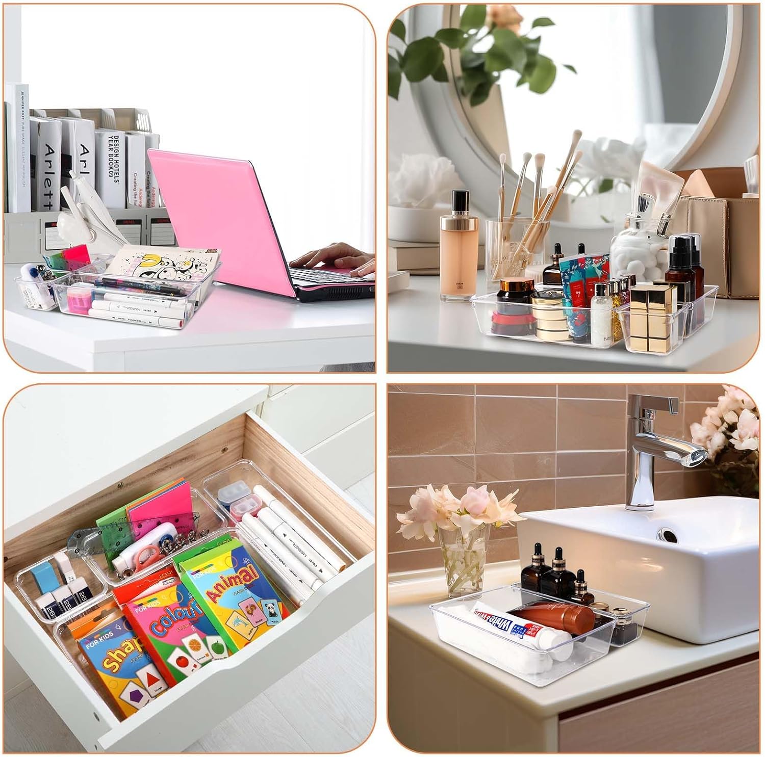 Organisateurs de Tiroirs Transparents : Rangement Pratique et Élégant – Image 6