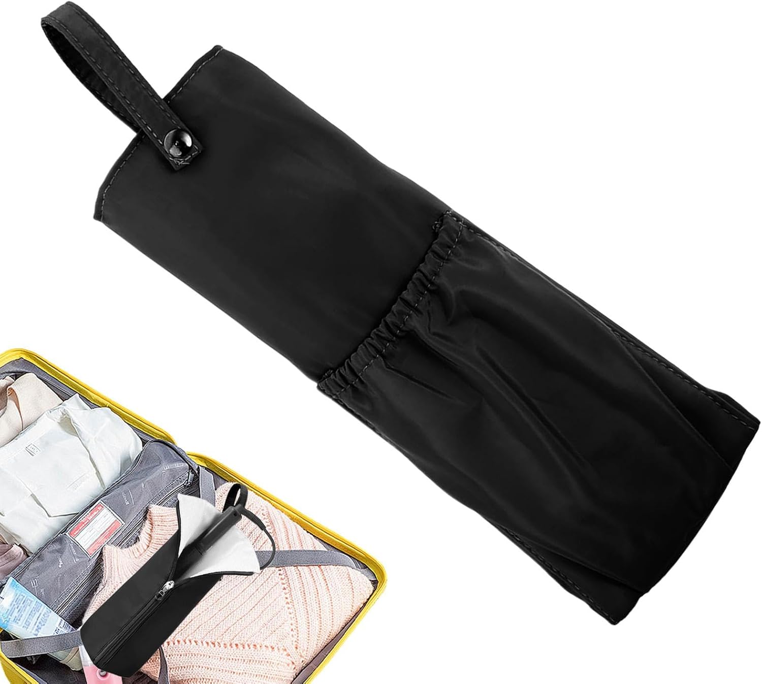 Support en fer à friser : sac résistant à la chaleur pour un rangement élégant des outils de coiffure – Image 7