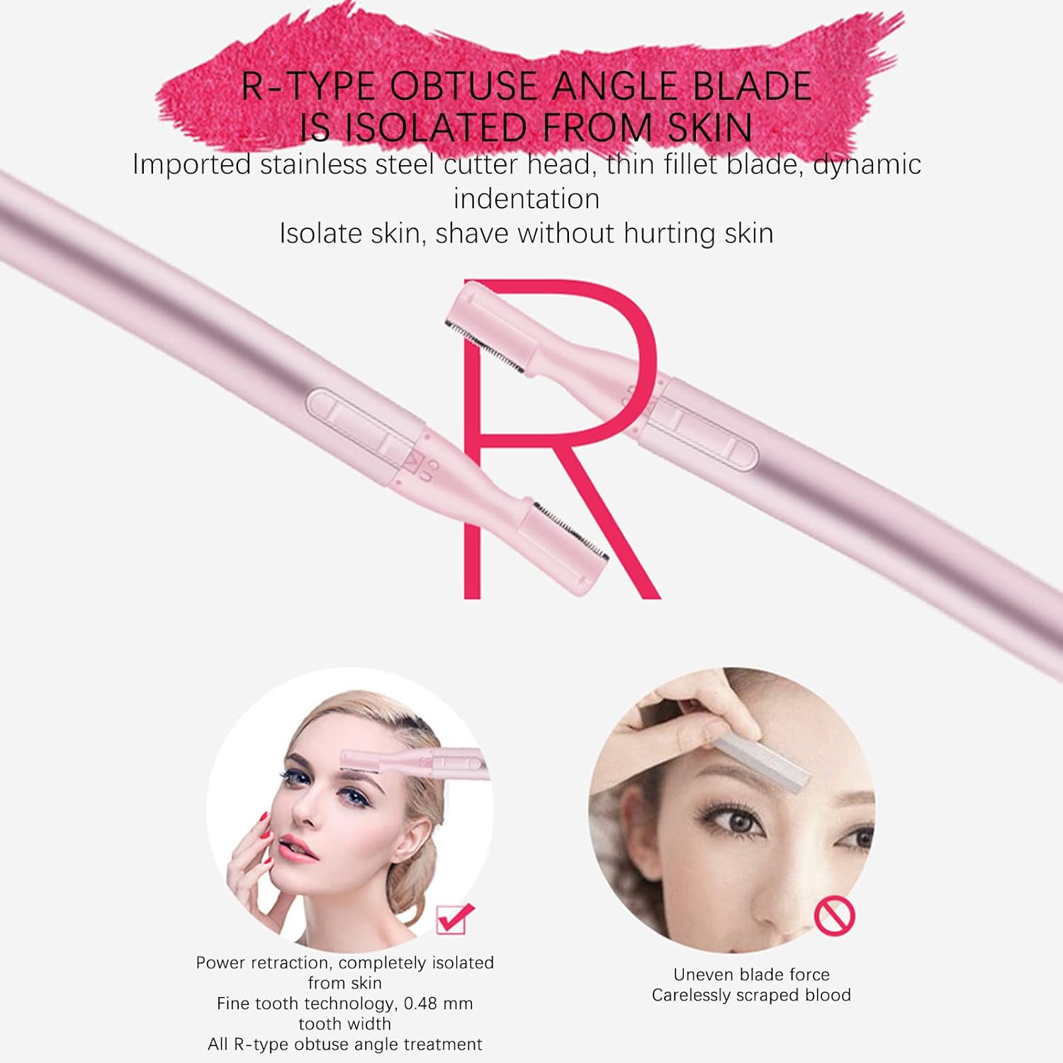 Épilateur sourcil et visage électrique : la solution parfaite pour les femmes en quête de précision et d'élégance – Image 3