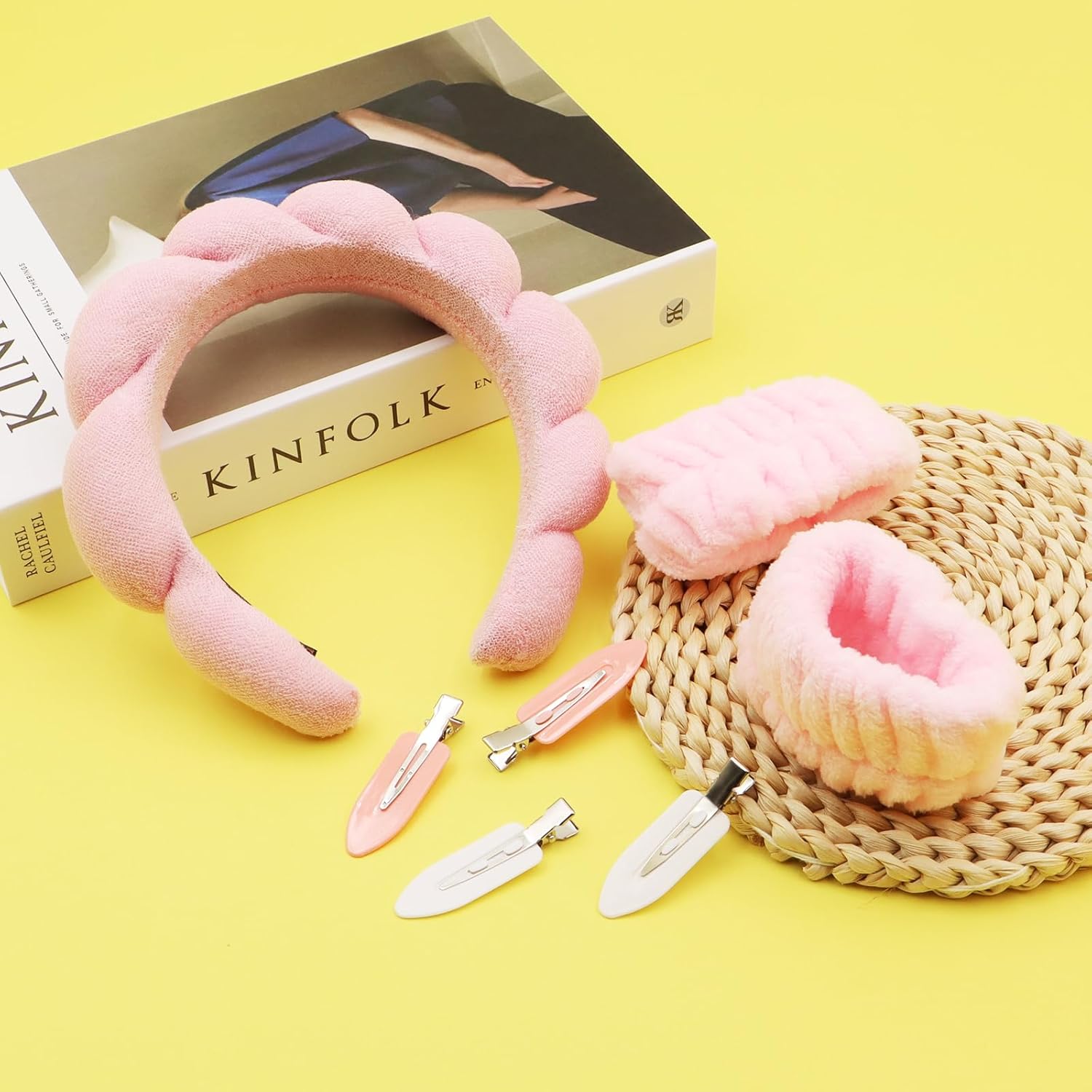 Set de bandeau et bracelet de lavage du visage : confort et élégance pour les femmes qui prennent soin de leur peau – Image 6