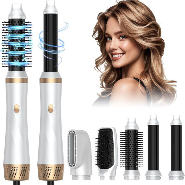 Airstyler 5 en 1 : kit de coiffure complet pour un coiffage rapide et élégant