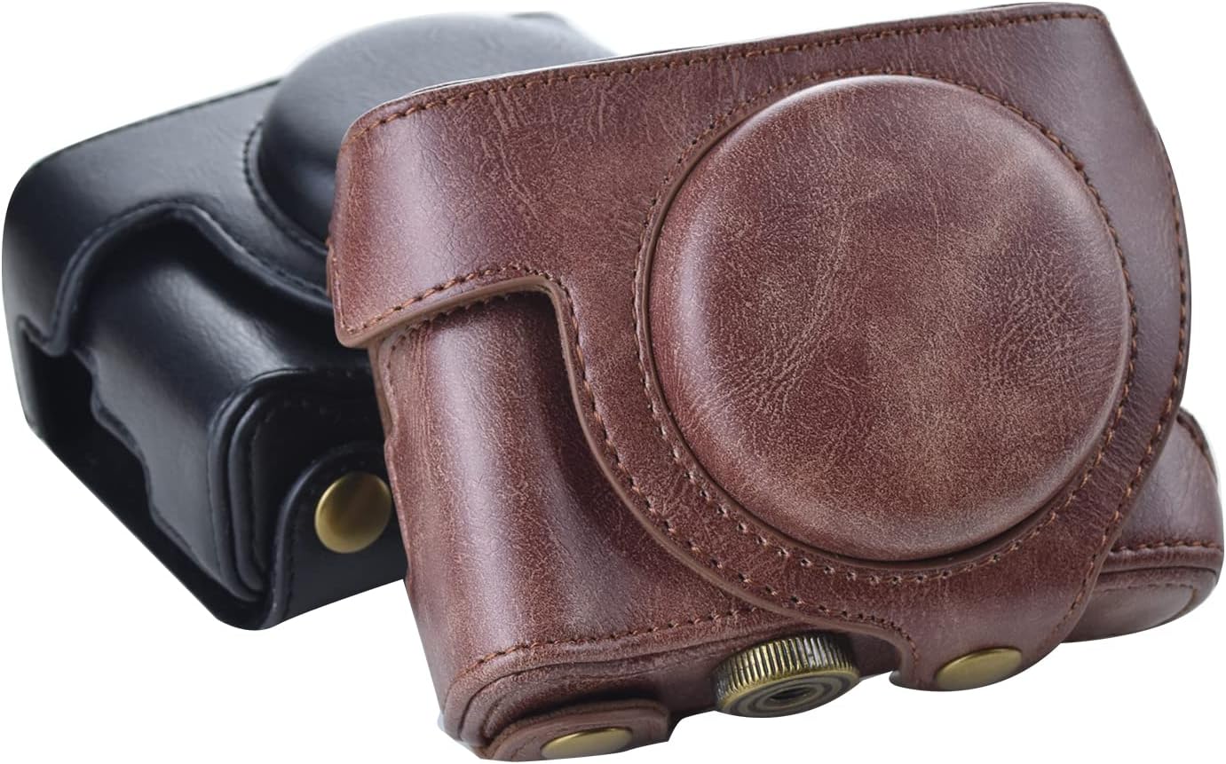 Étui vintage en cuir PU pour appareil photo Sony ZV1 : protection élégante et pratique pour les passionnés de photographie – Image 9