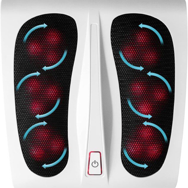 Massage des pieds électrique chauffant : appareil Shiatsu pour une relaxation optimale des voûtes plantaires