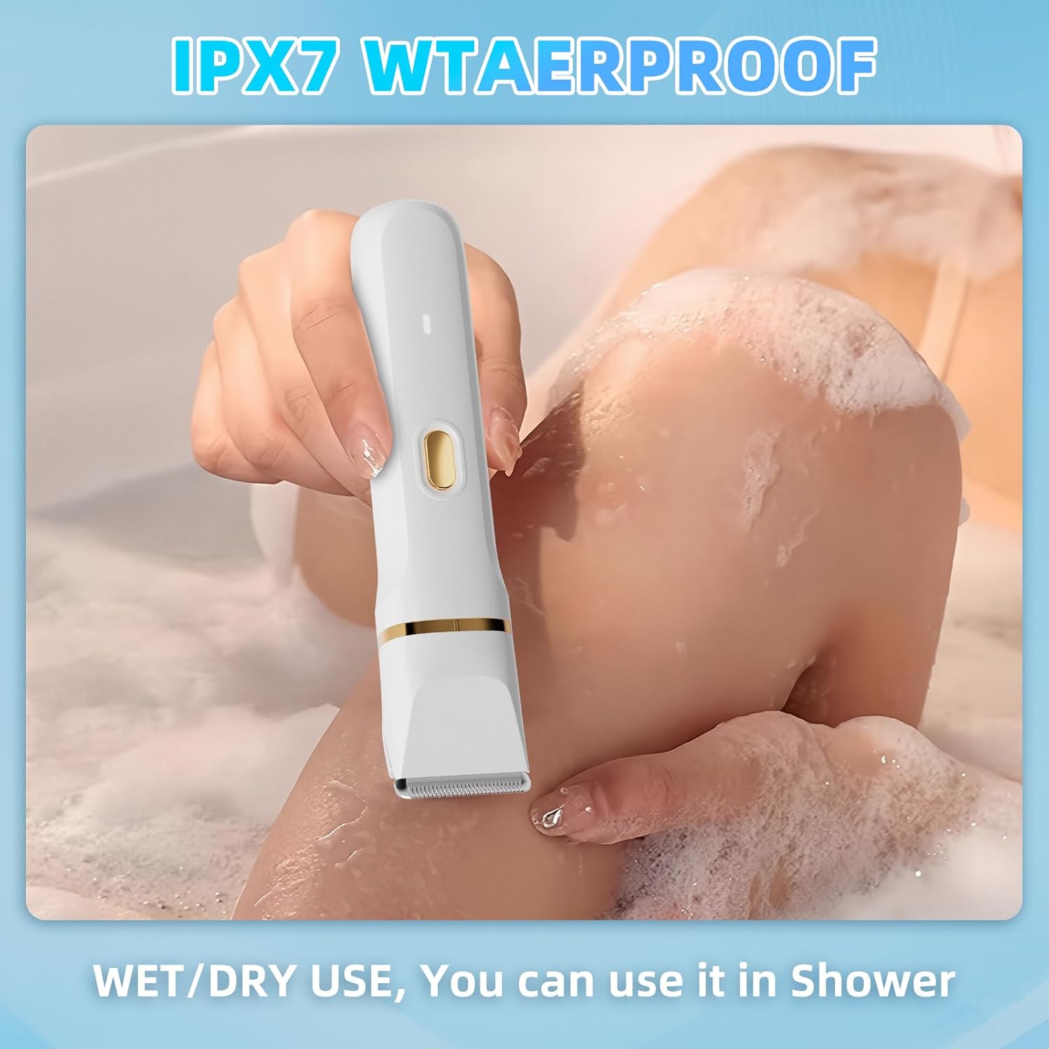 Rasoir électrique femme : épilateur 5-en-1 sec et humide pour un rasage impeccable de tous les poils du corps – Image 4
