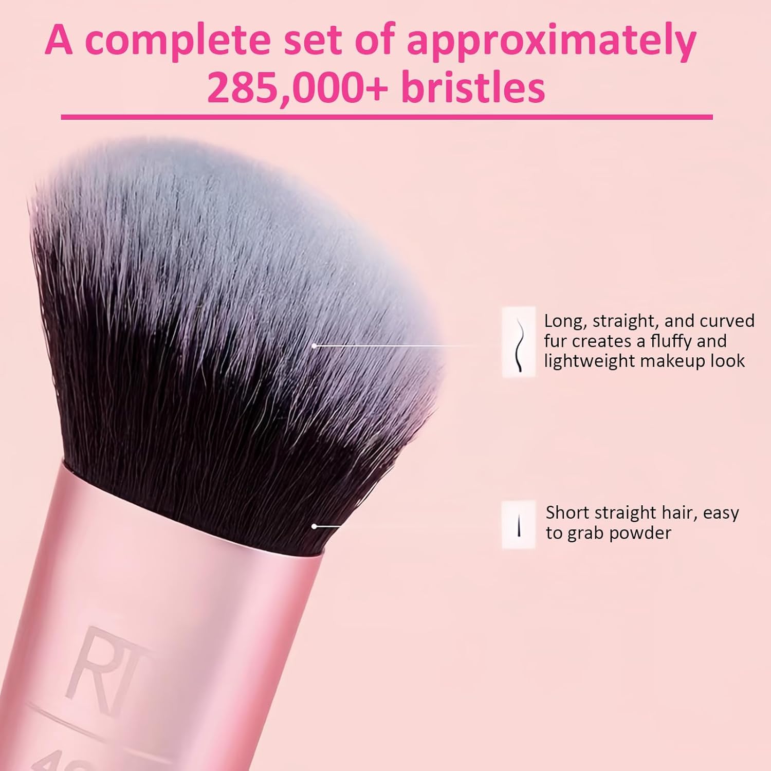 Pinceau maquillage professionnel : kit complet pour les passionnées de beauté Ensemble de pinceaux pour fard à paupières, blush et plus, avec sac de rangement élégant – Image 4