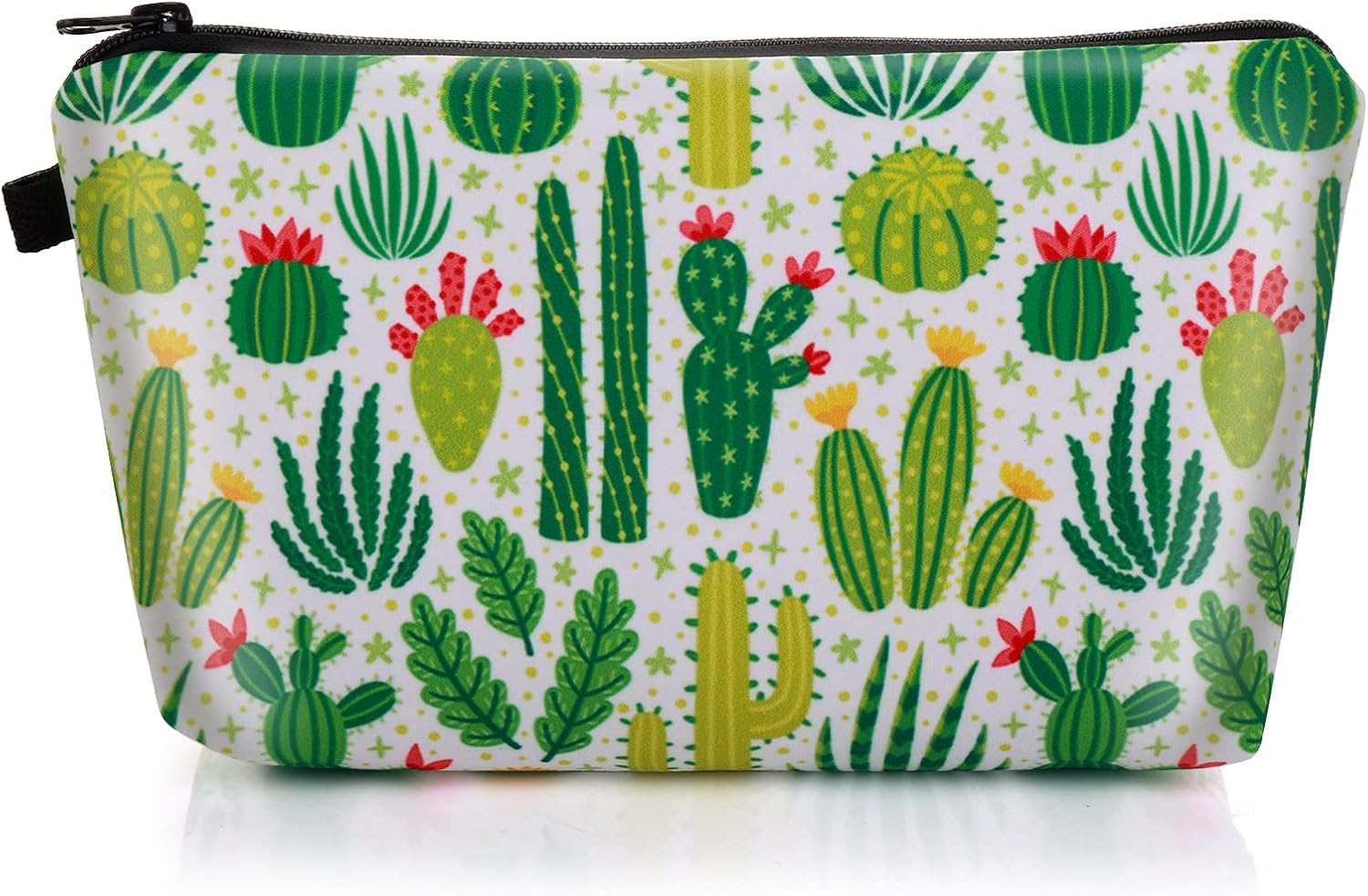 Petite trousse à maquillage en toile : l'accessoire de voyage idéal pour adolescentes Ranger vos produits de beauté avec style grâce à son design cactus vert