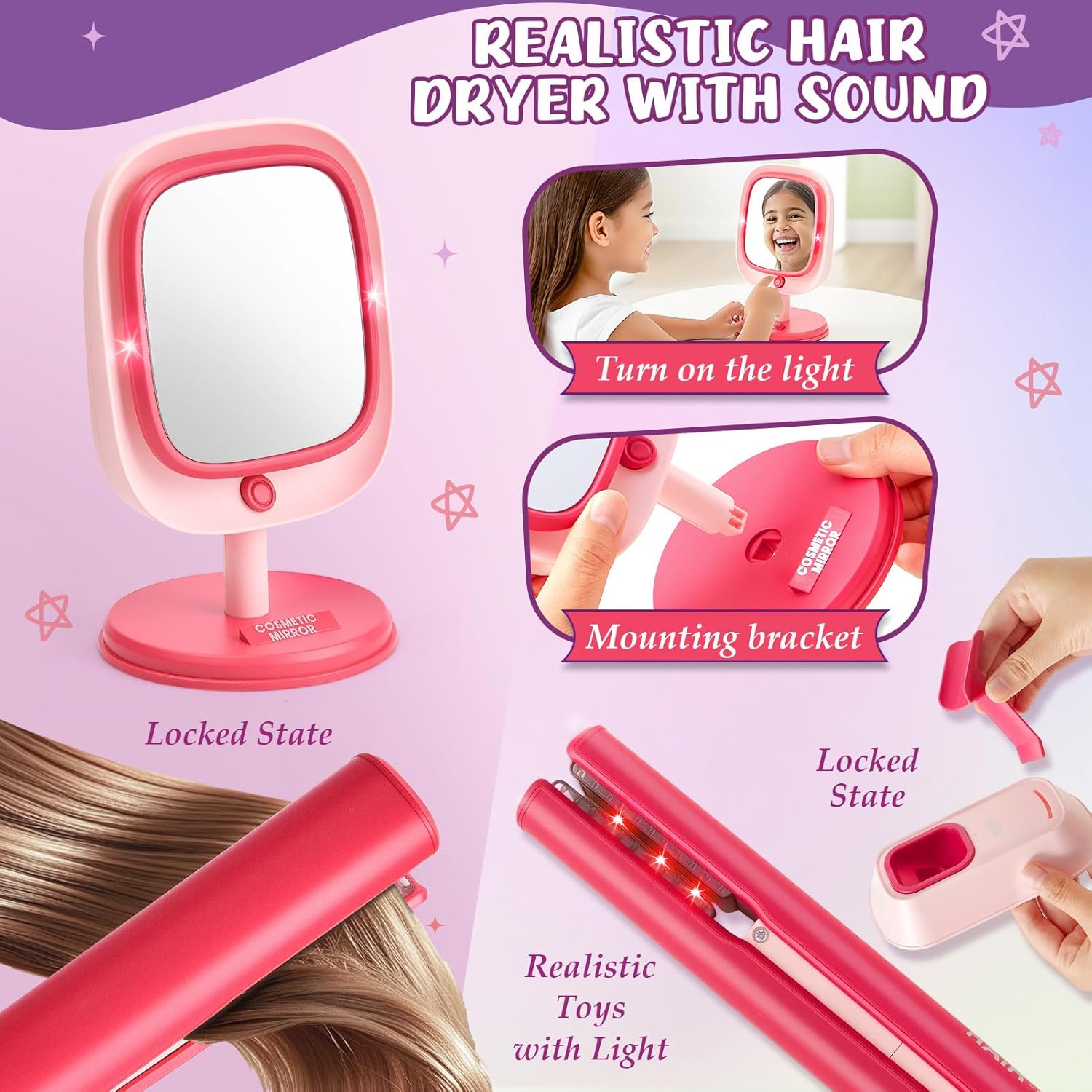 Coiffure et maquillage pour enfant : le kit complet de beauté pour filles de 3 à 8 ans – Image 4