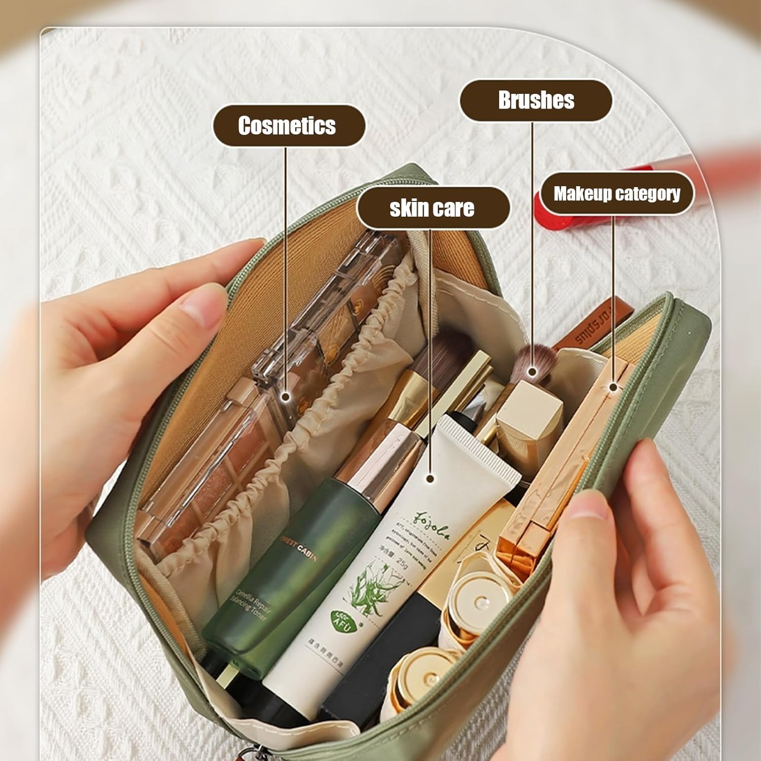 Petite trousse de maquillage de voyage : l'organisateur imperméable parfait pour les femmes en déplacement – Image 6