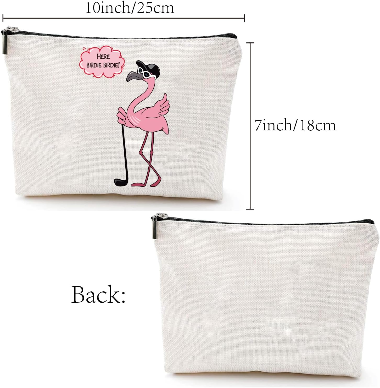 Trousse maquillage motif flamant rose : l'accessoire indispensable pour les femmes en voyage – Image 2