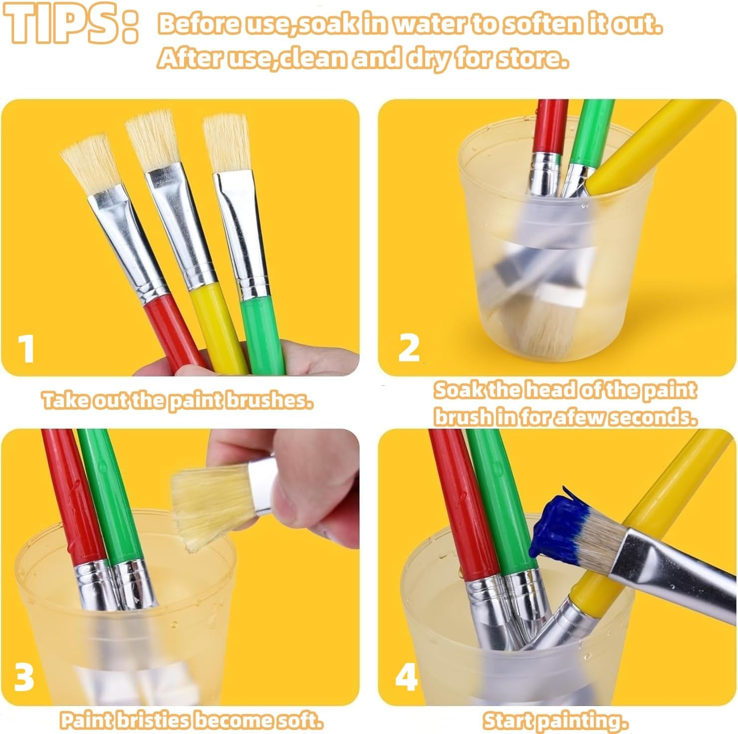 Ensemble de pinceaux pour enfants : l'outil idéal pour initier les tout-petits à la peinture artistique en classe – Image 4
