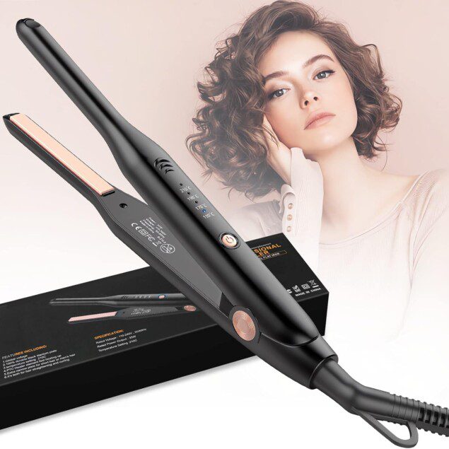 Mini lisseur pour cheveux courts : l'outil 2 en 1 indispensable pour un lissage parfait en toute simplicité