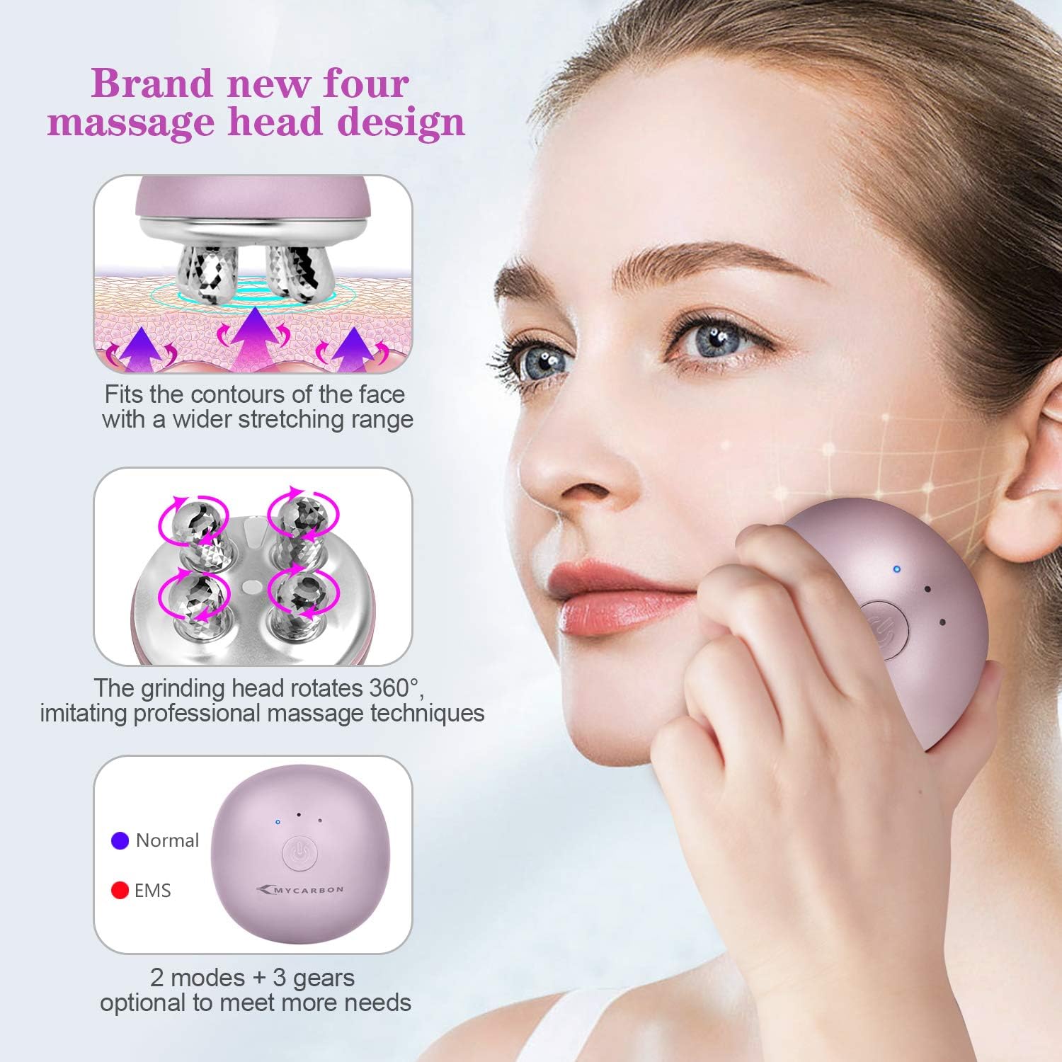 Appareil de massage visage anti-rides : pour un teint éclatant et une régénération du collagène – Image 6