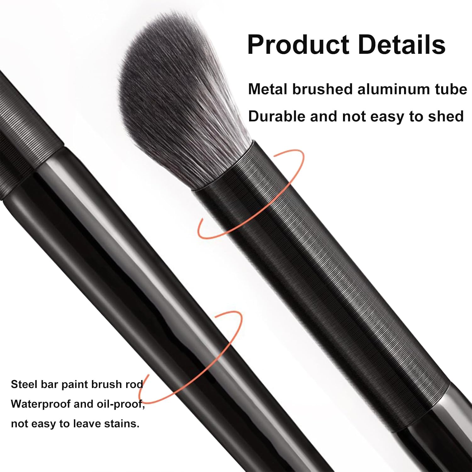 Pinceaux maquillage yeux : ensemble de 8 pinceaux professionnels pour un maquillage délicat et sans résidus – Image 5