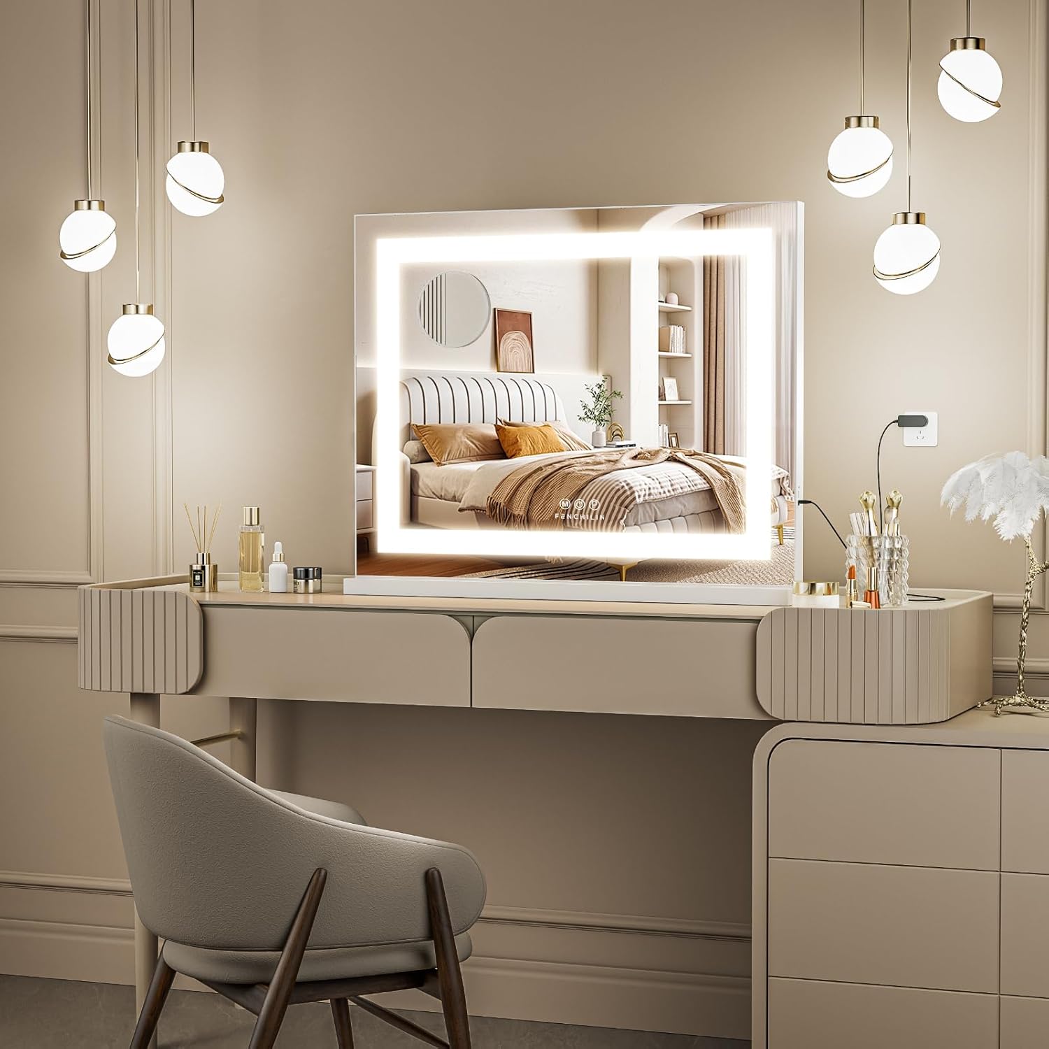 Miroir de maquillage avec éclairage LED : le compagnon idéal pour les coiffeuses exigeantes – Image 6
