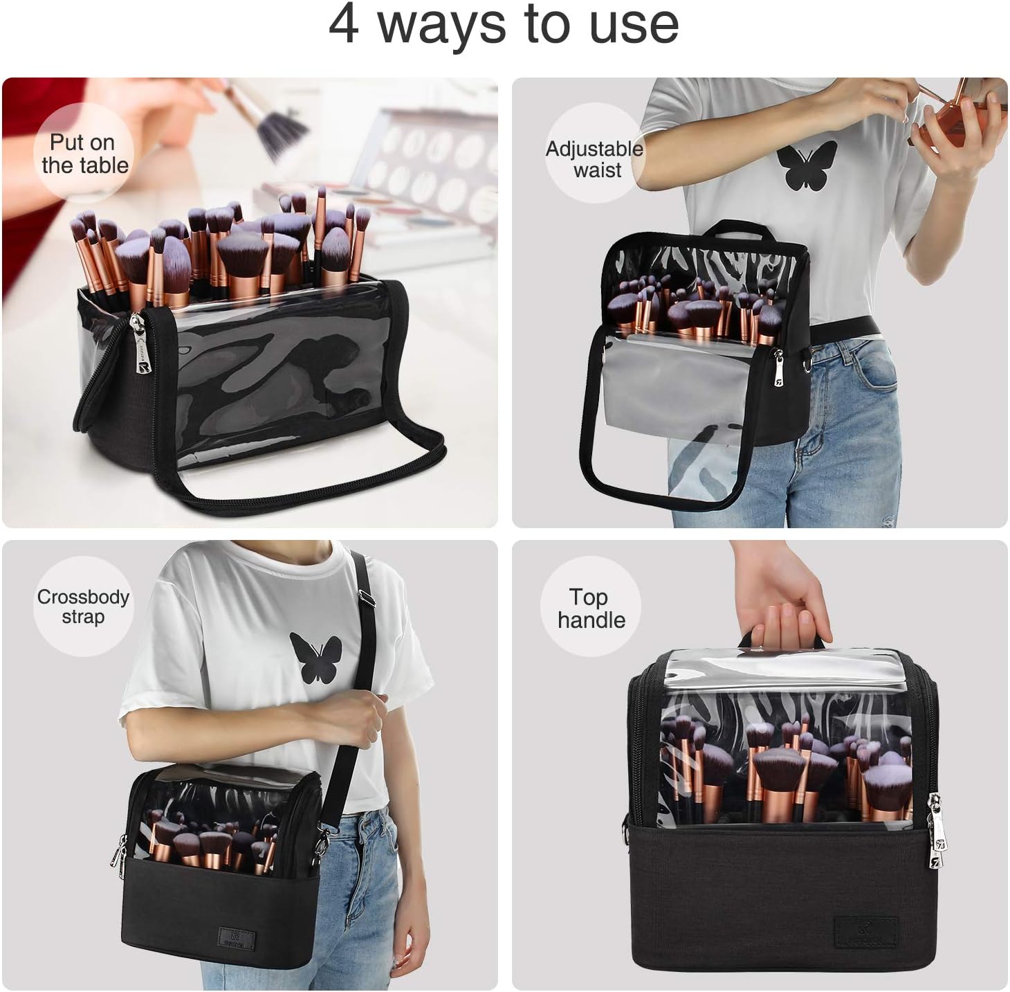 Sac à pinceaux de maquillage multifonction : l'allié idéal pour femmes et filles en déplacement – Image 4