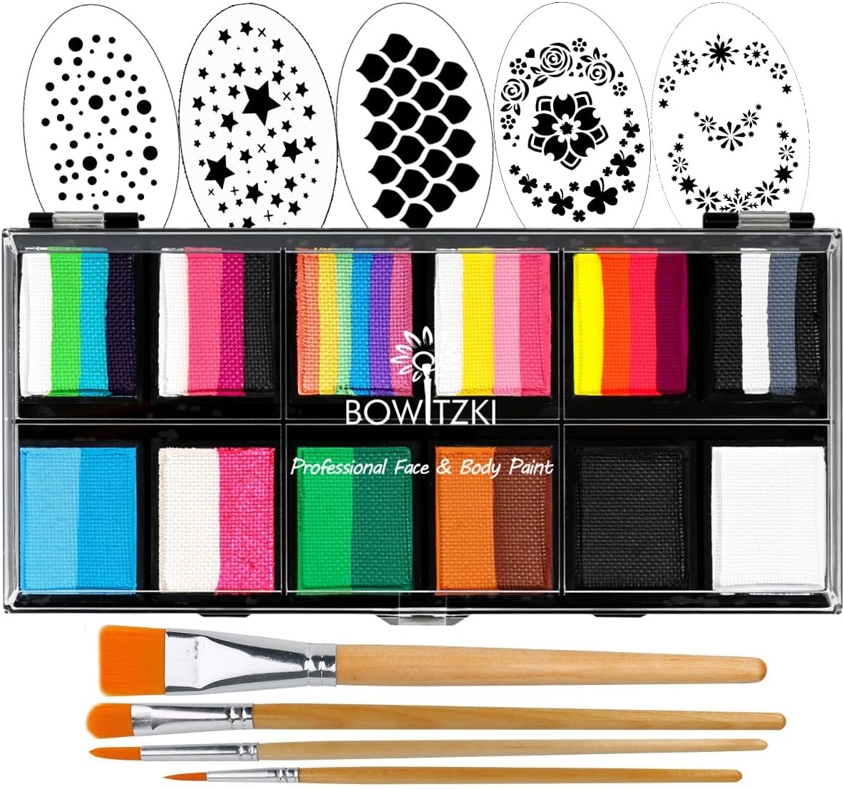 Kit de peinture faciale professionnelle pour enfants et adultes : créez des œuvres d'art colorées en toute sécurité