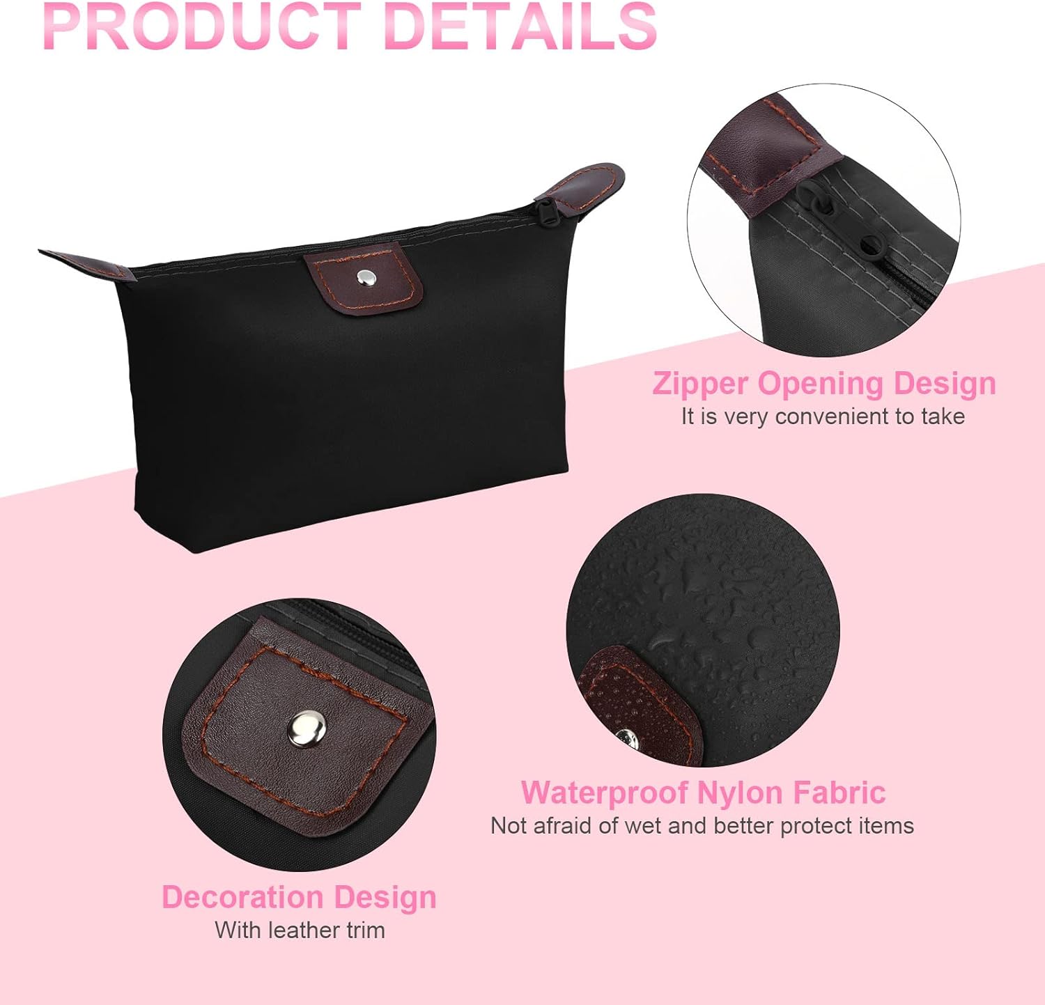 Petite trousse de maquillage imperméable : le compagnon idéal pour les voyageuses élégantes – Image 3
