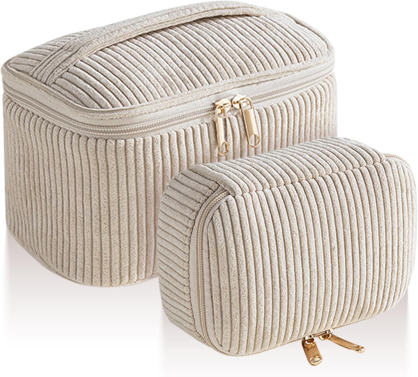 Kytpyi pochette maquillage : élégante trousse de voyage pour les passionnées de beauté Découvrez notre trousse de maquillage en velours côtelé, parfaite pour organiser vos essentiels et briller lors de vos sorties.