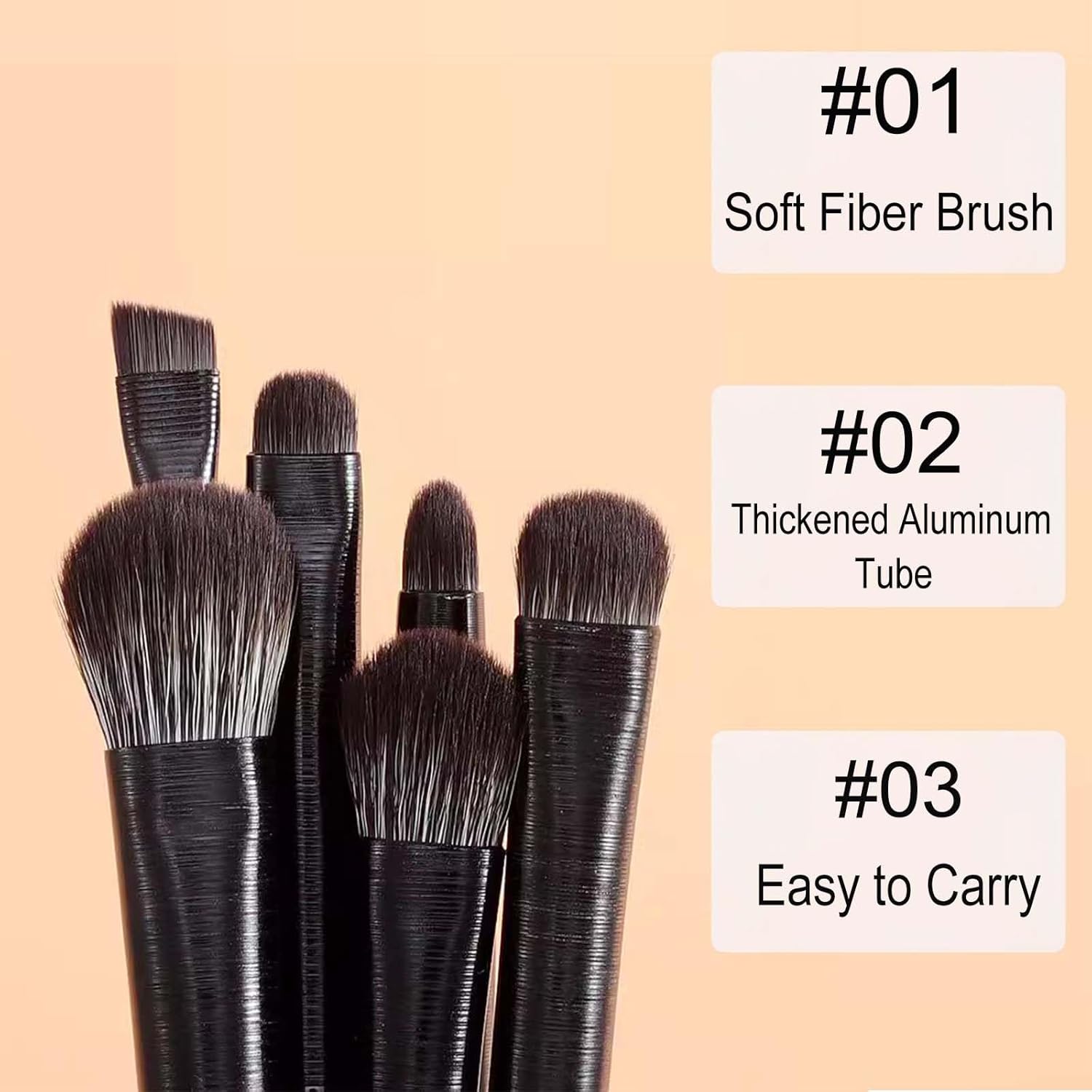 Pinceaux maquillage yeux : ensemble de 8 pinceaux professionnels pour un maquillage délicat et sans résidus – Image 7