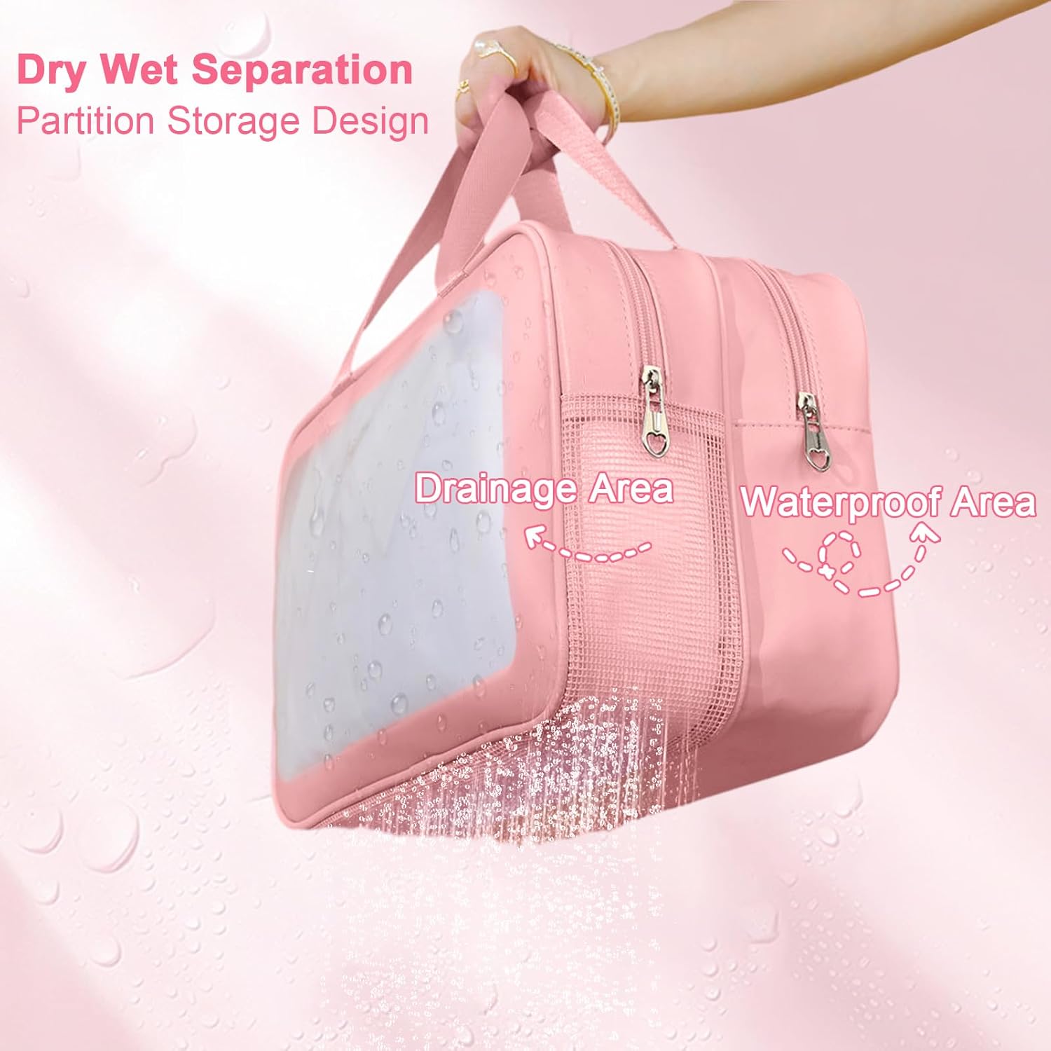 Trousse de toilette maquillage pour femme : le sac transparent idéal pour vos voyages – Image 6