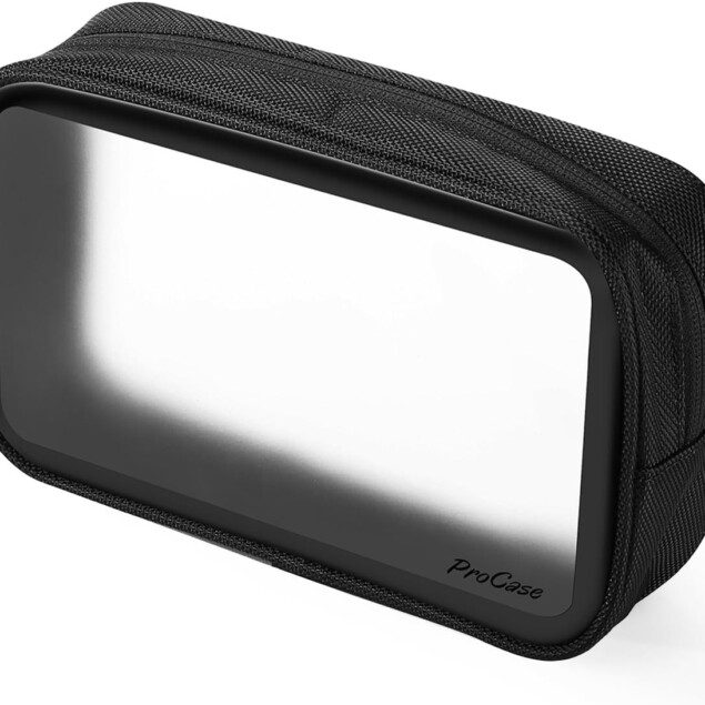 Trousse de toilette transparente anti-fuite : pochette de voyage idéale pour les voyageurs Sac à maquillage et rasage, résistant à l'eau et léger pour des bagages à main organisés