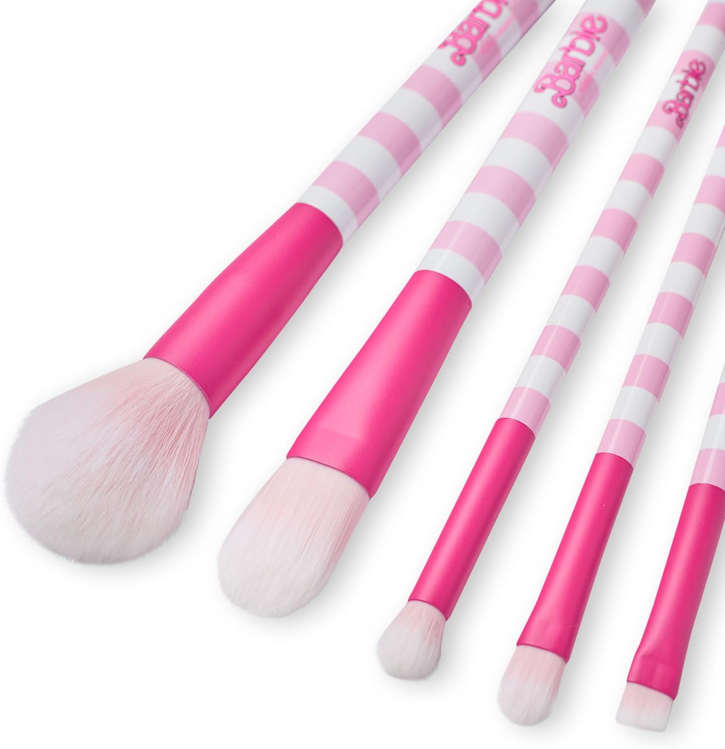 Ensemble de pinceaux de maquillage pour femmes : des outils de beauté élégants avec étui zippé en rose – Image 5