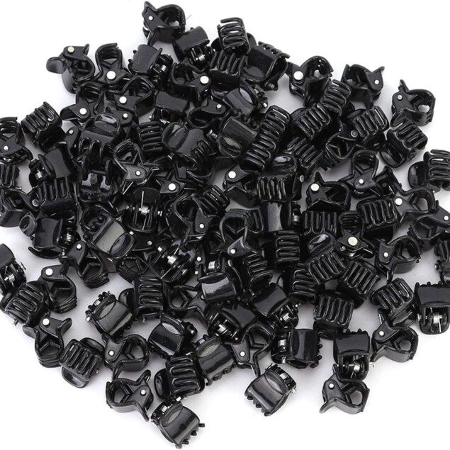 Mini pinces à cheveux noires : 100 pièces d'accessoires élégants pour filles et femmes, idéales pour un coiffage facile et raffiné