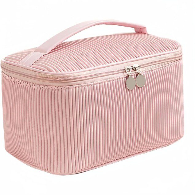 Trousse de maquillage pour femmes en voyage : élégance et praticité grâce à un design imperméable