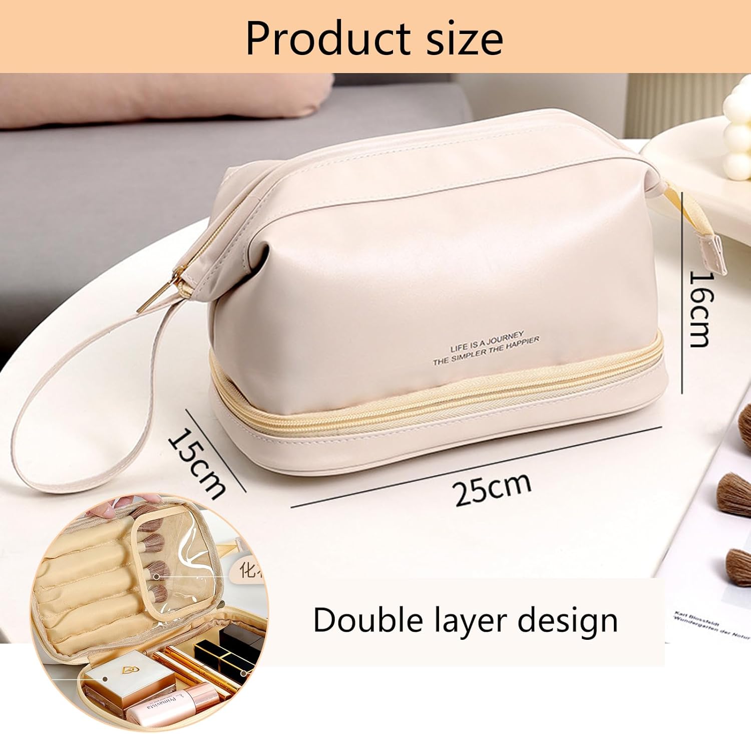 Trousse de maquillage pour femme : l’accessoire essentiel pour un voyage organisé et élégant – Image 2
