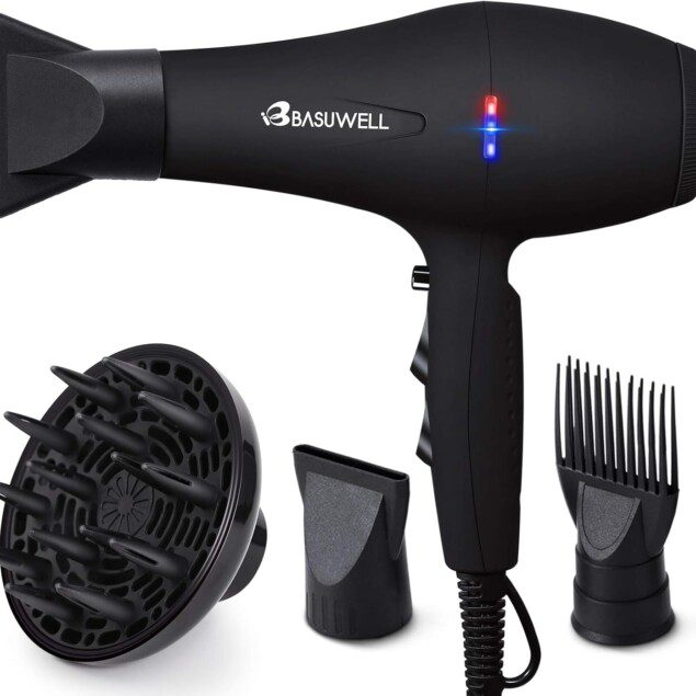 Sèche-cheveux professionnel 2100W : l'allié idéal pour les coiffeurs exigeants 

Offrez à vos clients un brushing impeccable grâce à ce sèche-cheveux puissant avec diffuseur et accessoires pratiques.