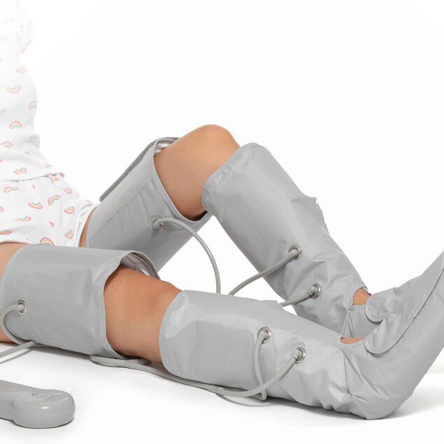 Appareil de massage des pieds : soulagement et relaxation pour les jambes fatiguées avec 4 intensités