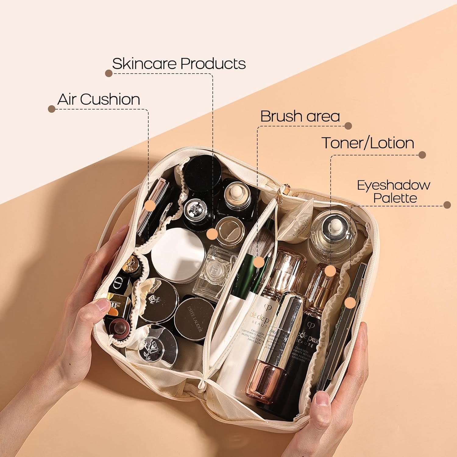Trousse de toilette femme : la pochette de maquillage élégante et pratique pour vos voyages et sorties – Image 2