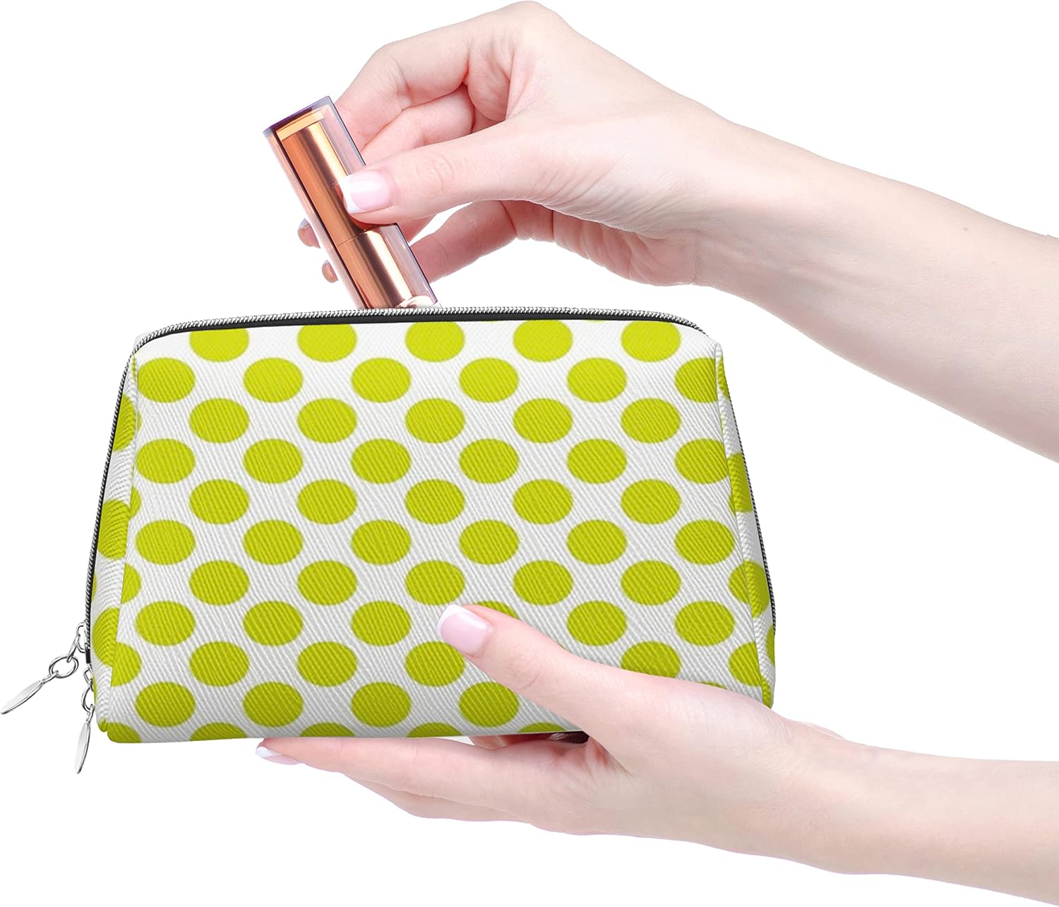 Trousse de maquillage à pois : élégance et praticité pour toutes les amatrices de beauté – Image 2