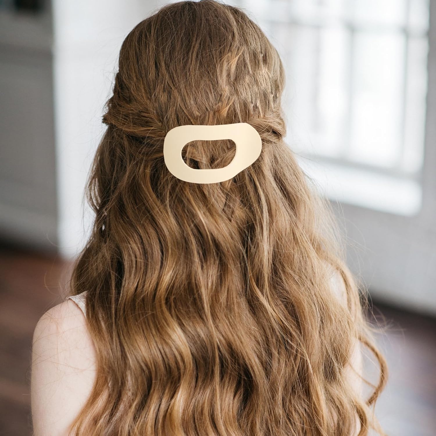 Pinces à cheveux plates : lot de 6 pinces ergonomiques pour femmes aux cheveux épais, fins ou bouclés Profitez d'une tenue solide et élégante grâce à leur grand bec de canard mat – Image 7