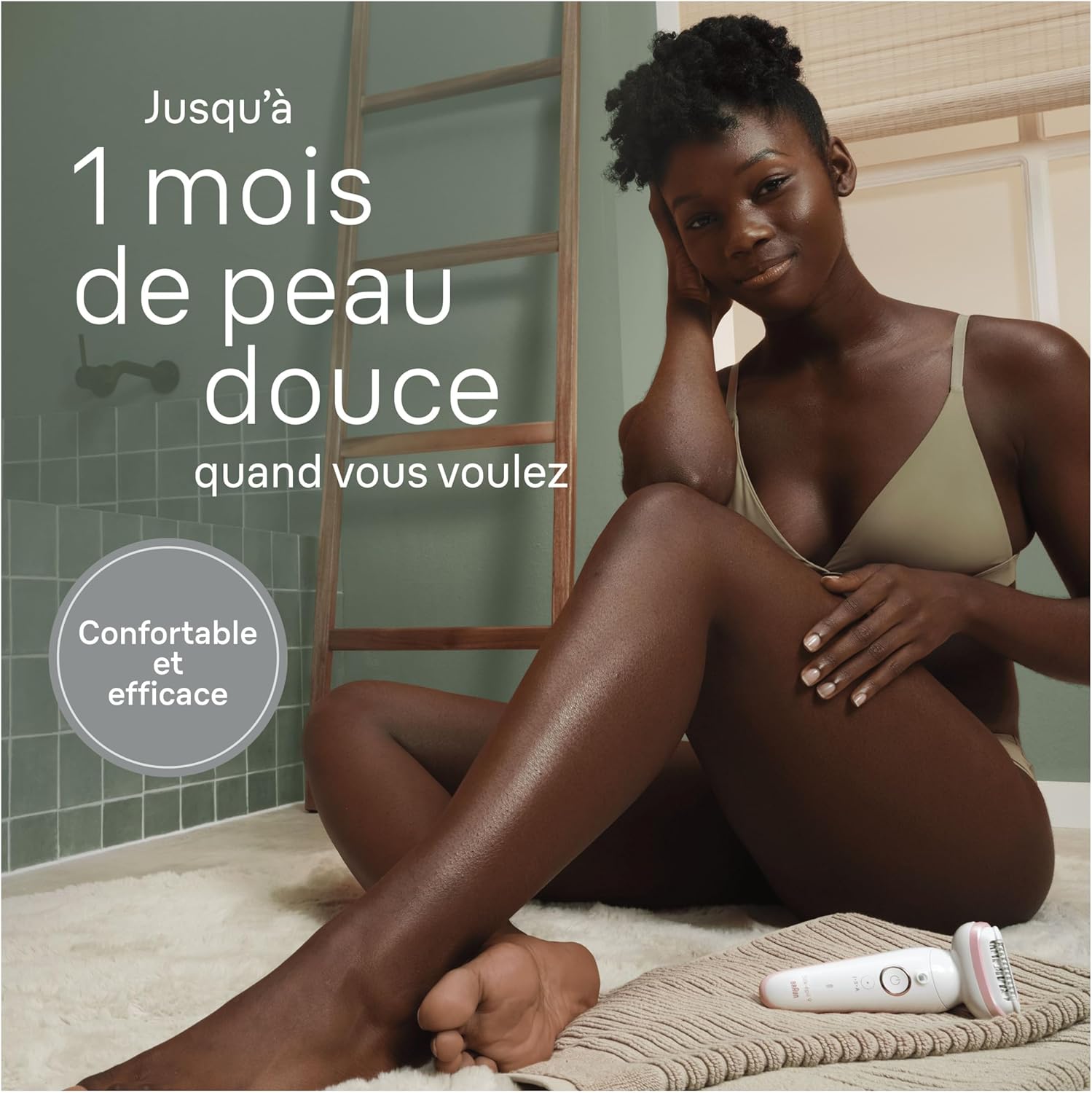 Épilateur avec tête pivotante pour femmes : épilation facile et peau douce longue durée – Image 2